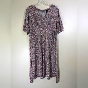 Axcess by Liz Claiborne pink and black box check dress size M